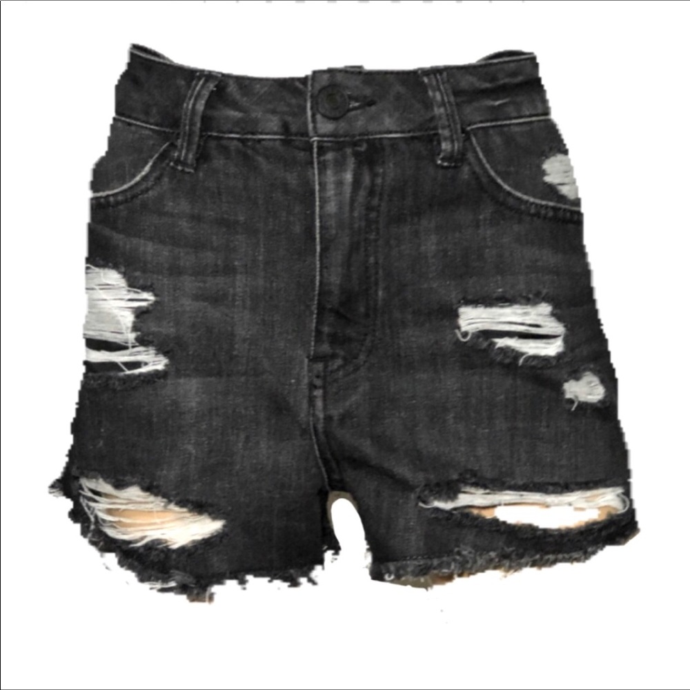refuge Destroyed Denim Shorts